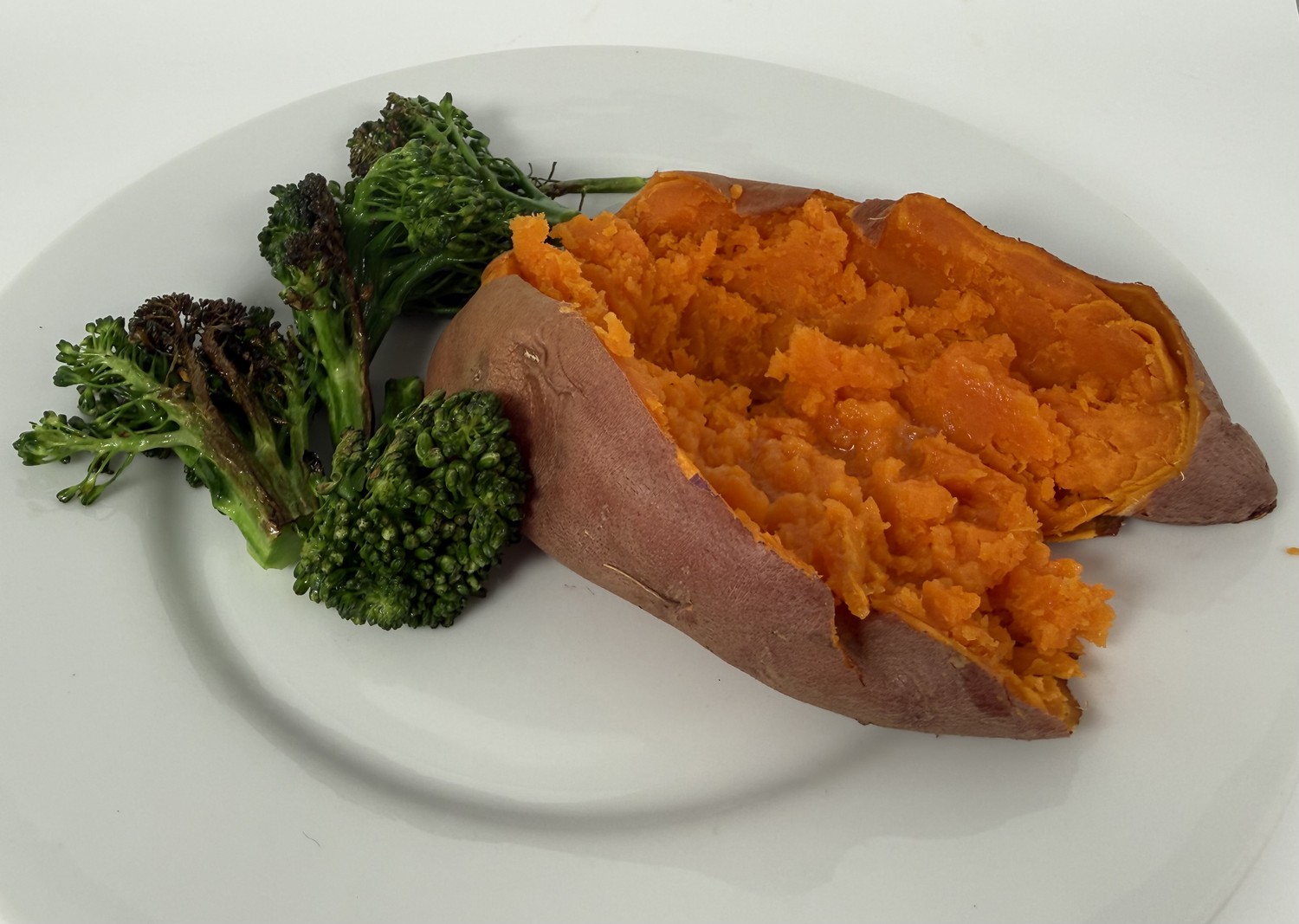 Roasted Sweet Potato and Broccoli Lunch Bowl